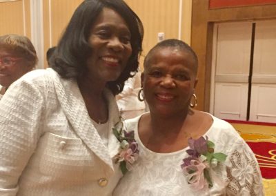 ...with the International President of Alpha Kappa Alpha Sorority Incorporated, Soror Glenda Baskin Glover.